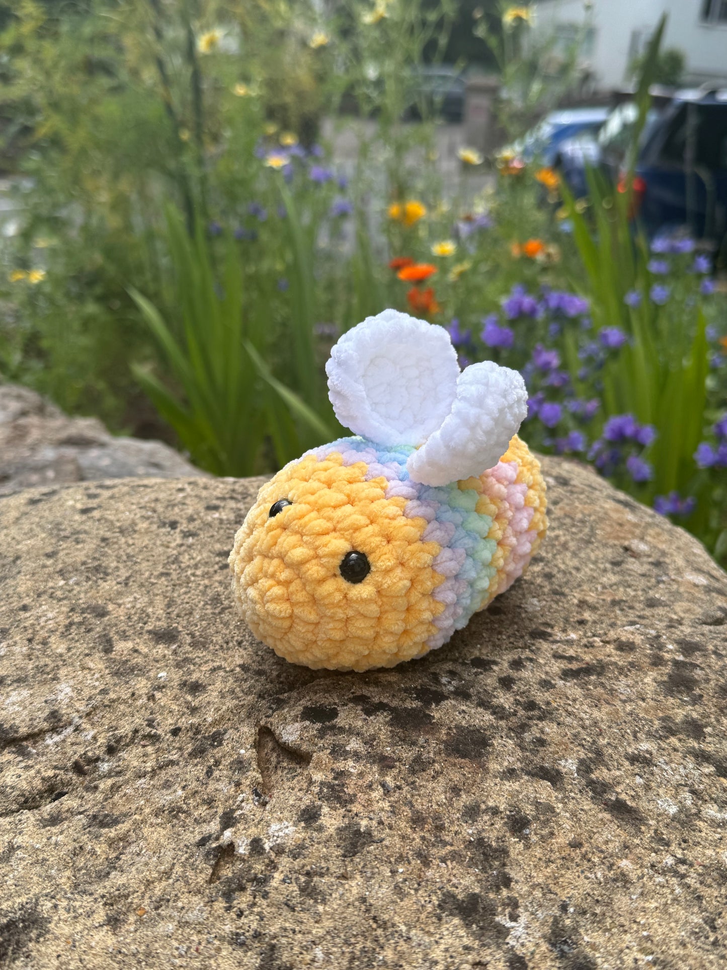 Beatrice The Bee -Crochet Bumblebee Plush – Chunky Handmade Bee Plushie Gift