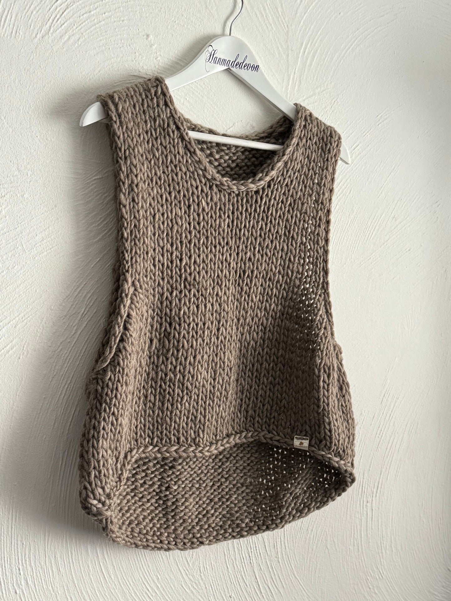 Custom Chunky Knit Vest - Handmade Oversized Vest in Any Size and Color