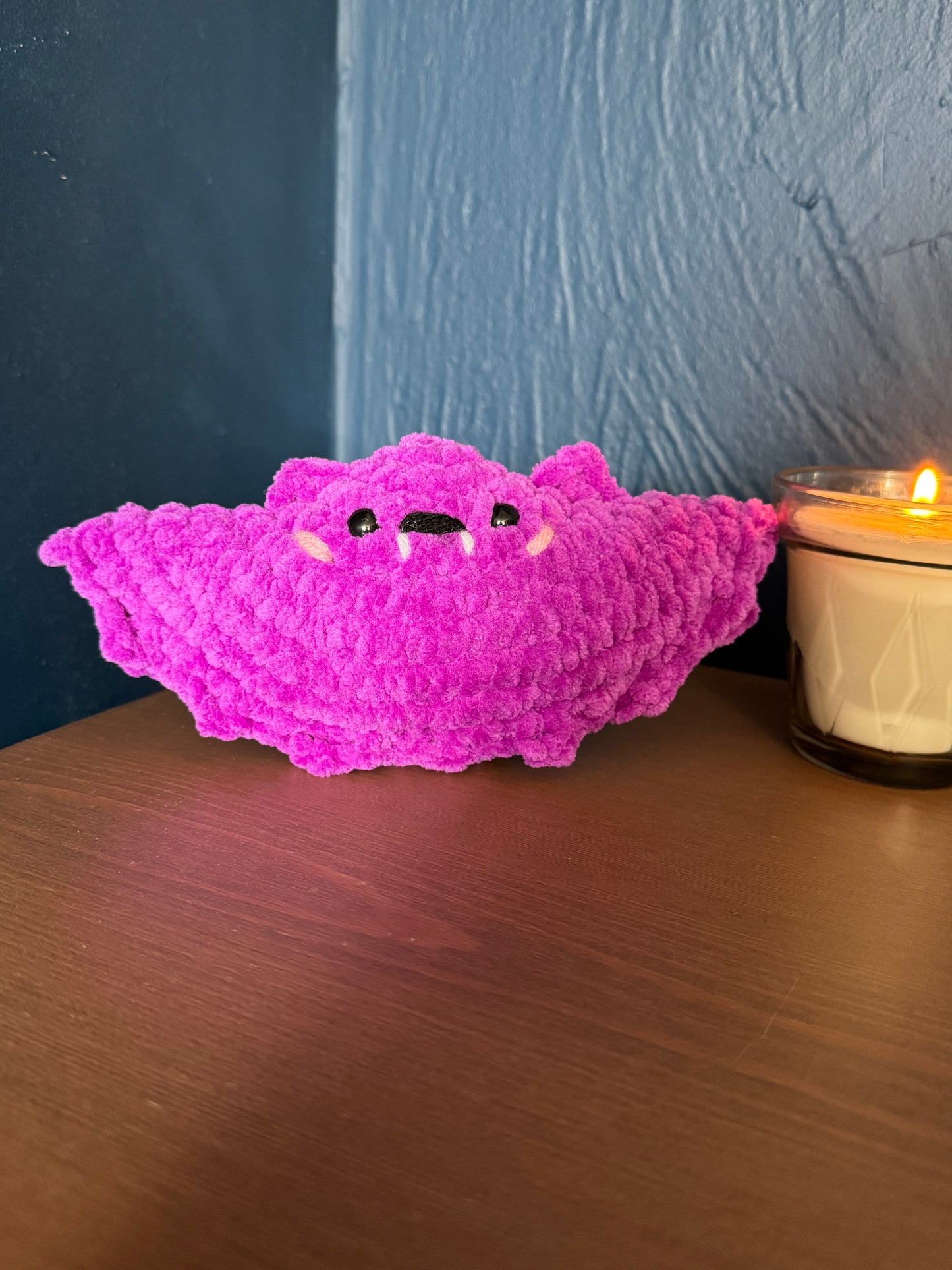 Handmade Bat Plushie – Crochet Bat Soft Toy | Cute Halloween Gift & Spooky Home Decor