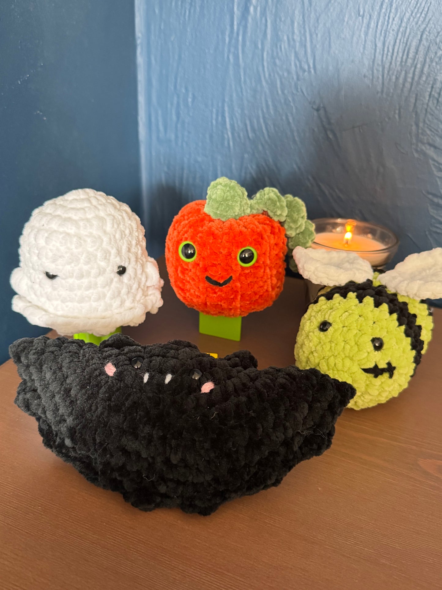 Handmade Bat Plushie – Crochet Bat Soft Toy | Cute Halloween Gift & Spooky Home Decor