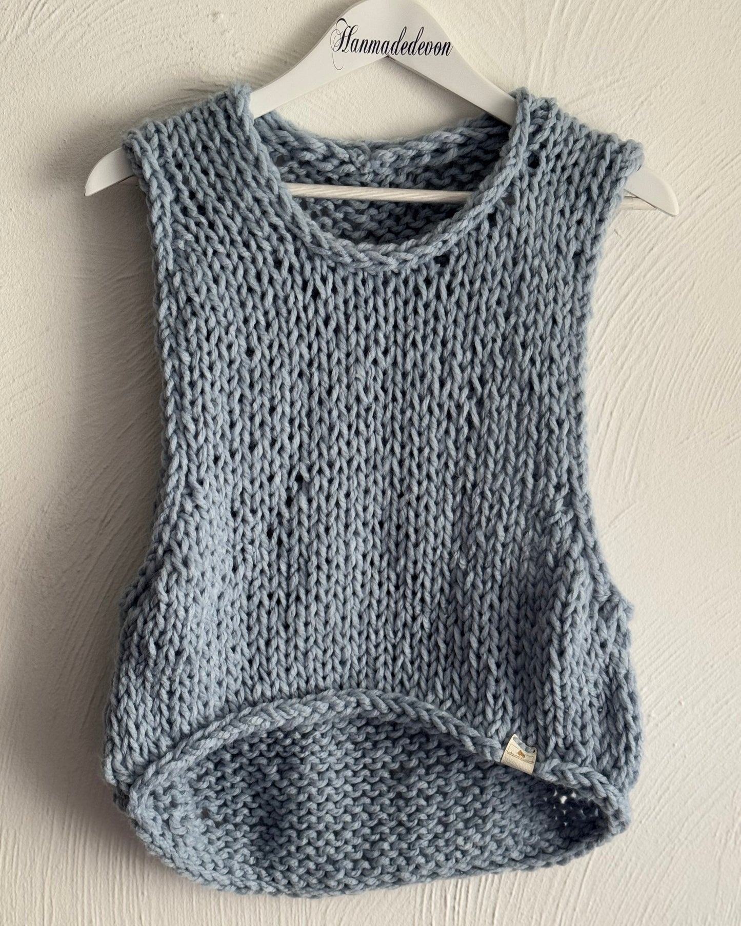 Custom Chunky Knit Vest - Handmade Oversized Vest in Any Size and Color