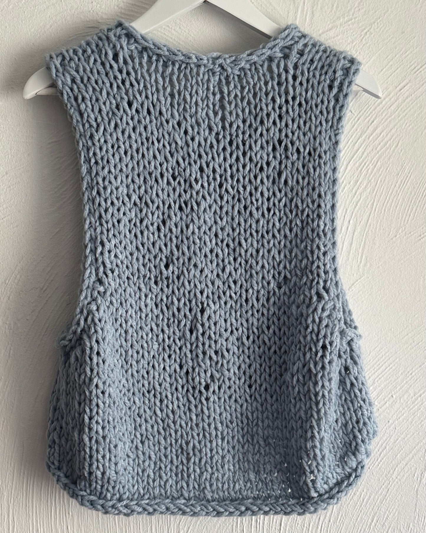 Custom Chunky Knit Vest - Handmade Oversized Vest in Any Size and Color