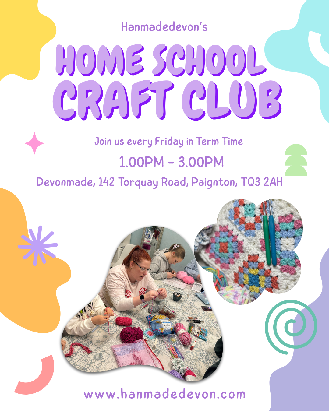 Home School Craft Club - Fridays at Devonmade