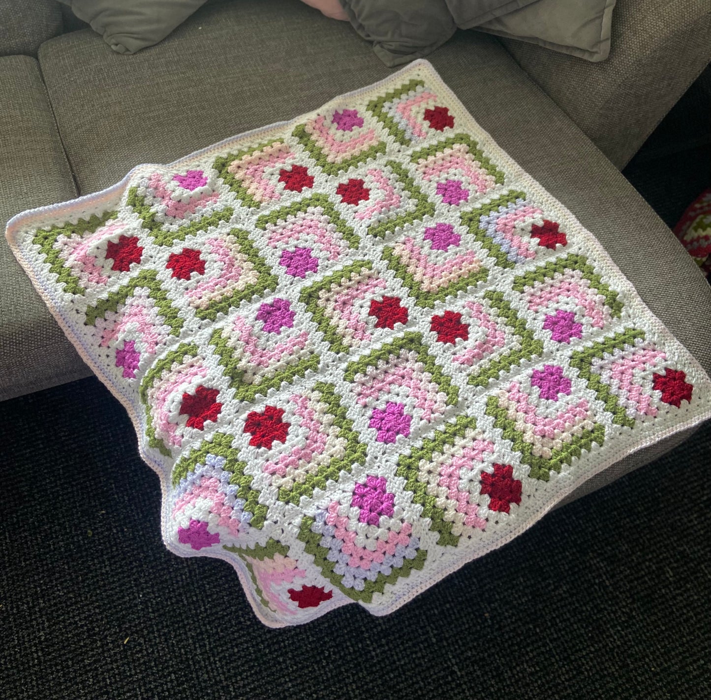 Handmade Crochet Baby Blanket - Soft and Cozy