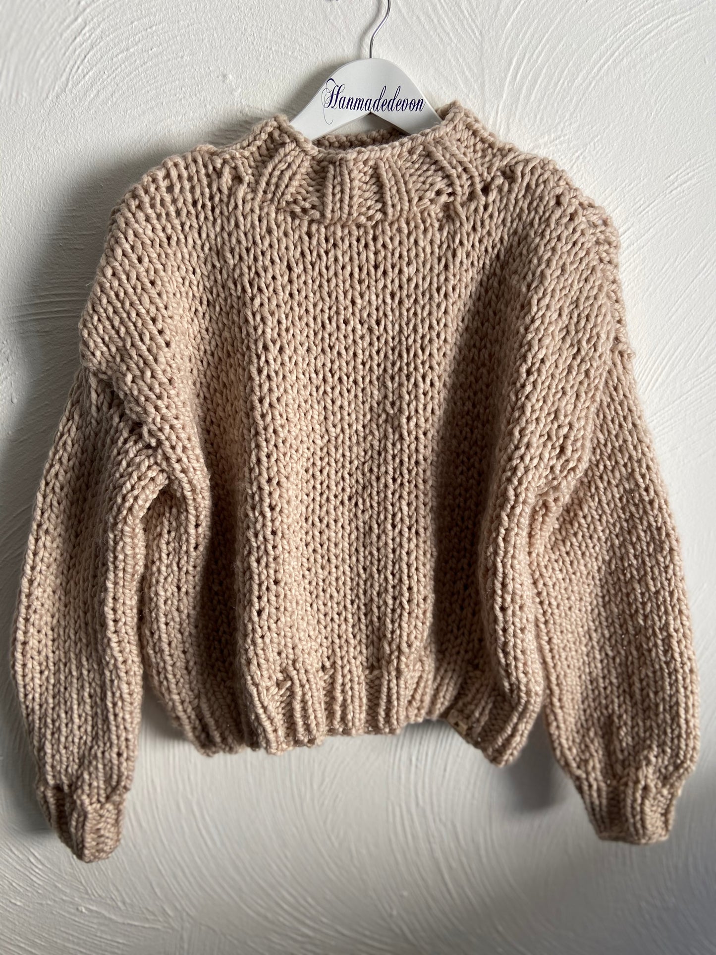 Super Chunky Knit Jumper - Custom Size & Colors | Handmade Oversized Sweater in High-Quality Acrylic Yarn