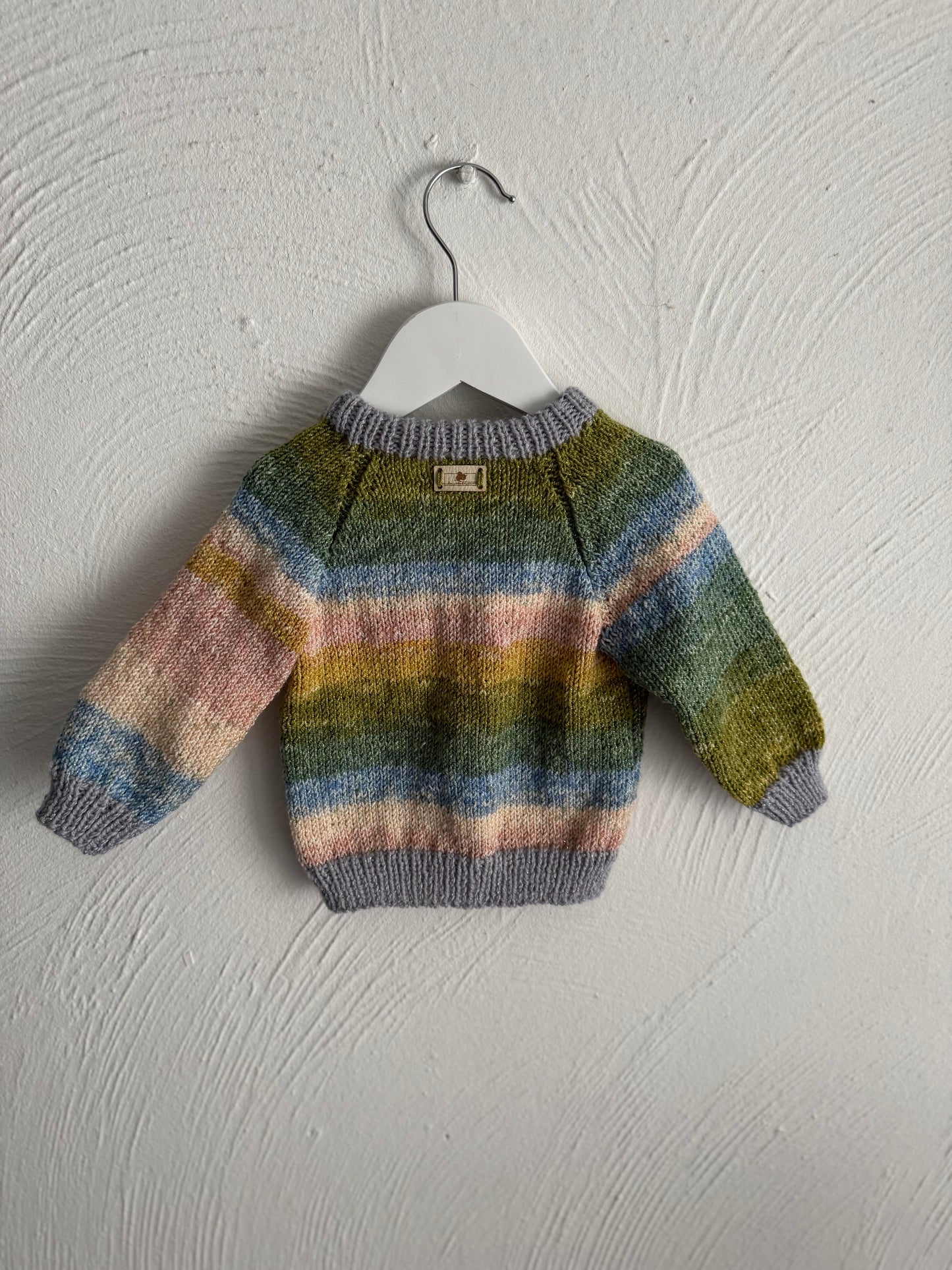 Handknit Children’s Cardigan - Sparkly and Cosy Knitwear - 1-2 years