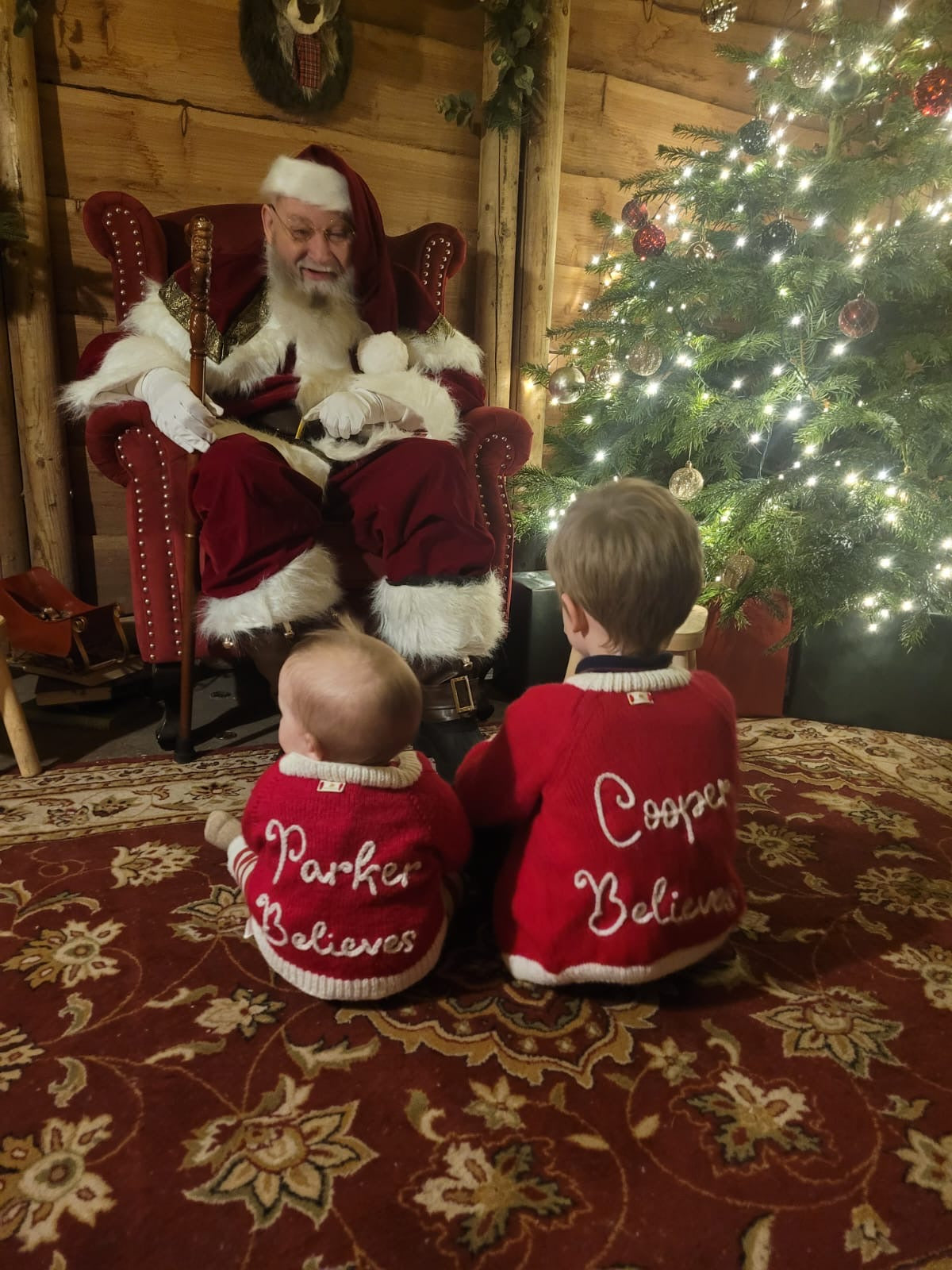 Personalised Kids Christmas Cardigan – Handmade