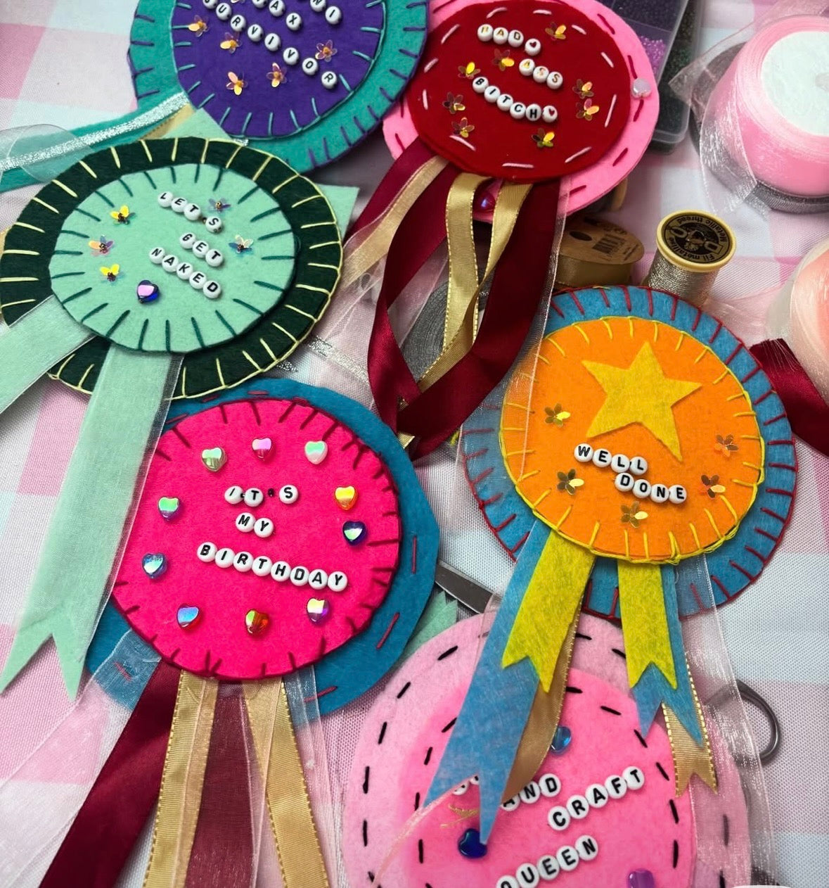 Felt Ribbon Rosette Workshop - Saturday 4th July at Devonmade, Paignton